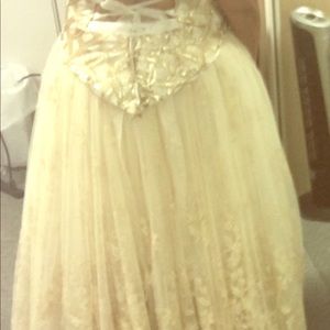 Bridal gold 3piece Gown.